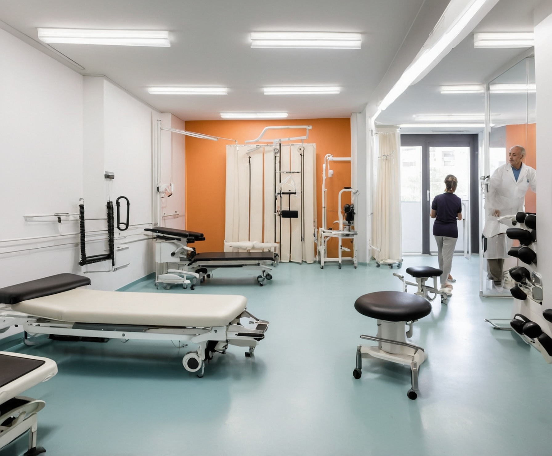 Paciente realizando terapia postoperatoria